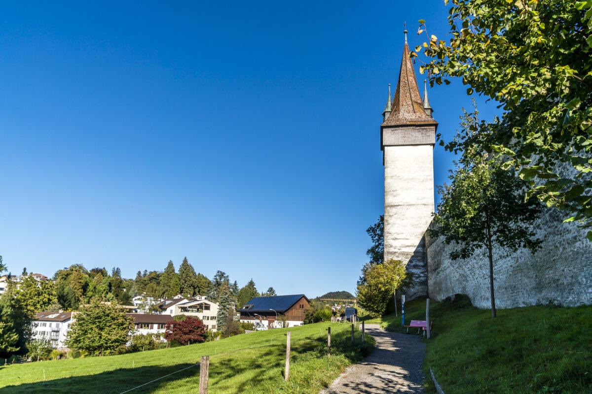 Spaziergang Museggmauer Luzern