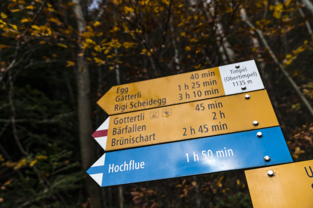 Wanderung Timpel Rigi Hochflue