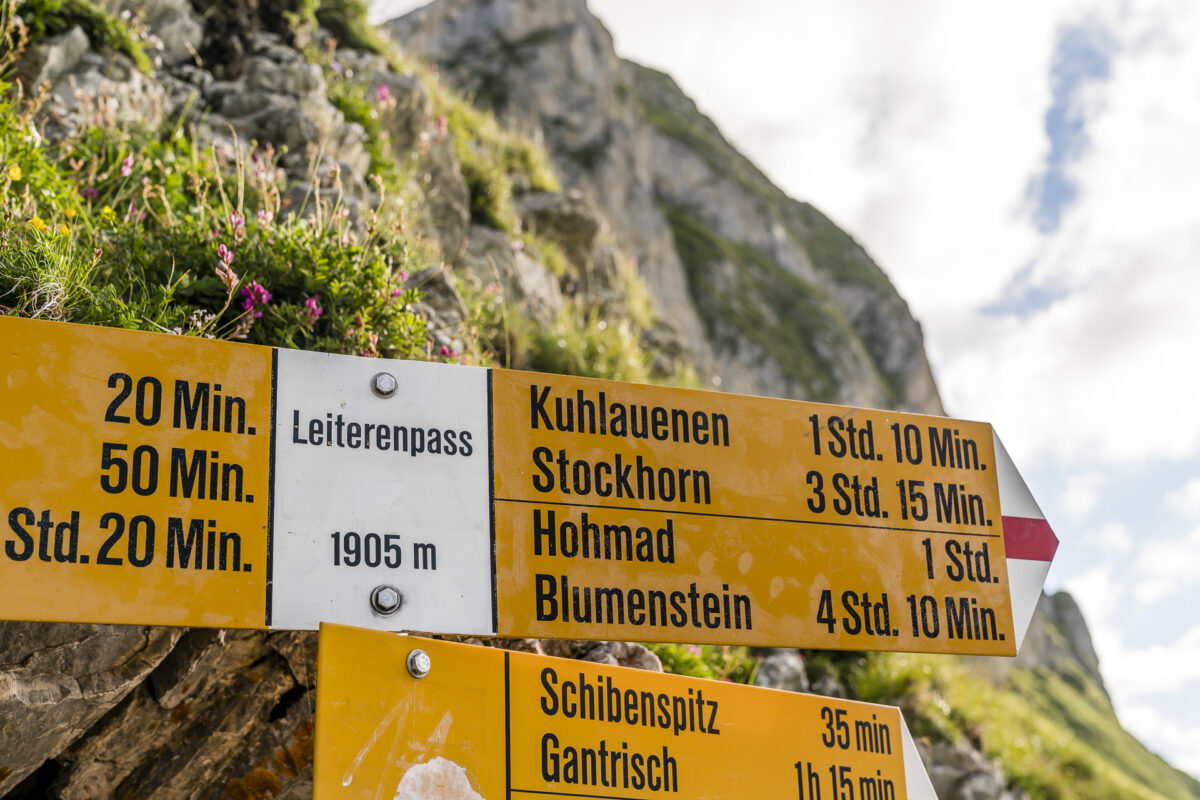 Leiterenpass Wanderweg