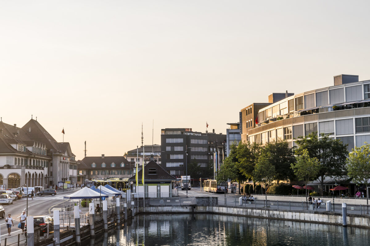 Ship pier in Thun