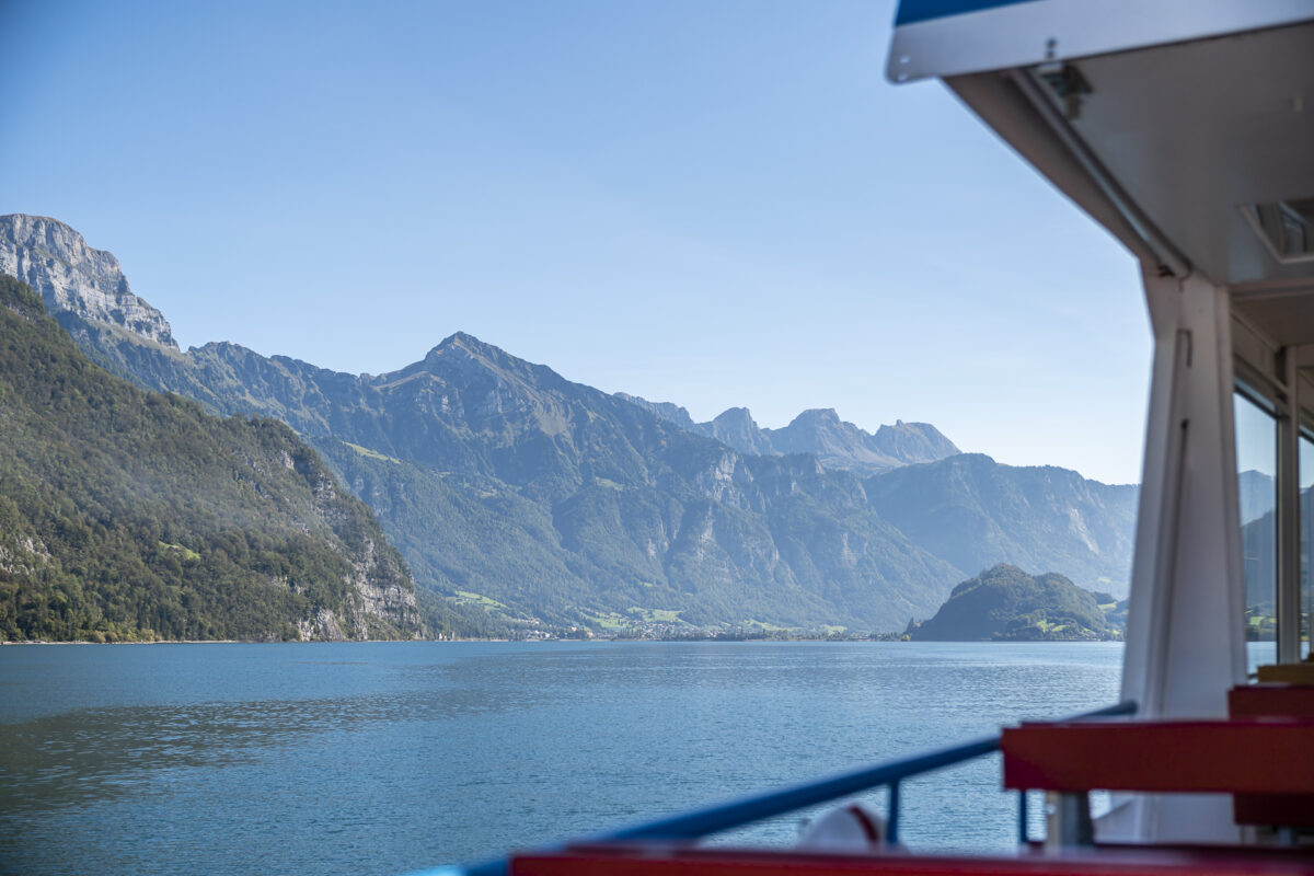 Boat trip on the Walensee