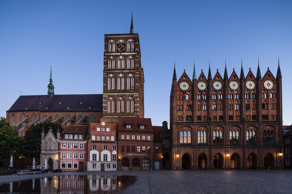 Stralsund Altstadt Blue Hour