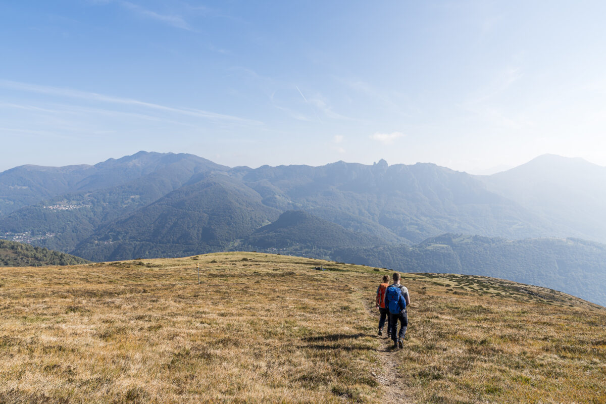 Aufstieg Alpe Rompiago Luganersee