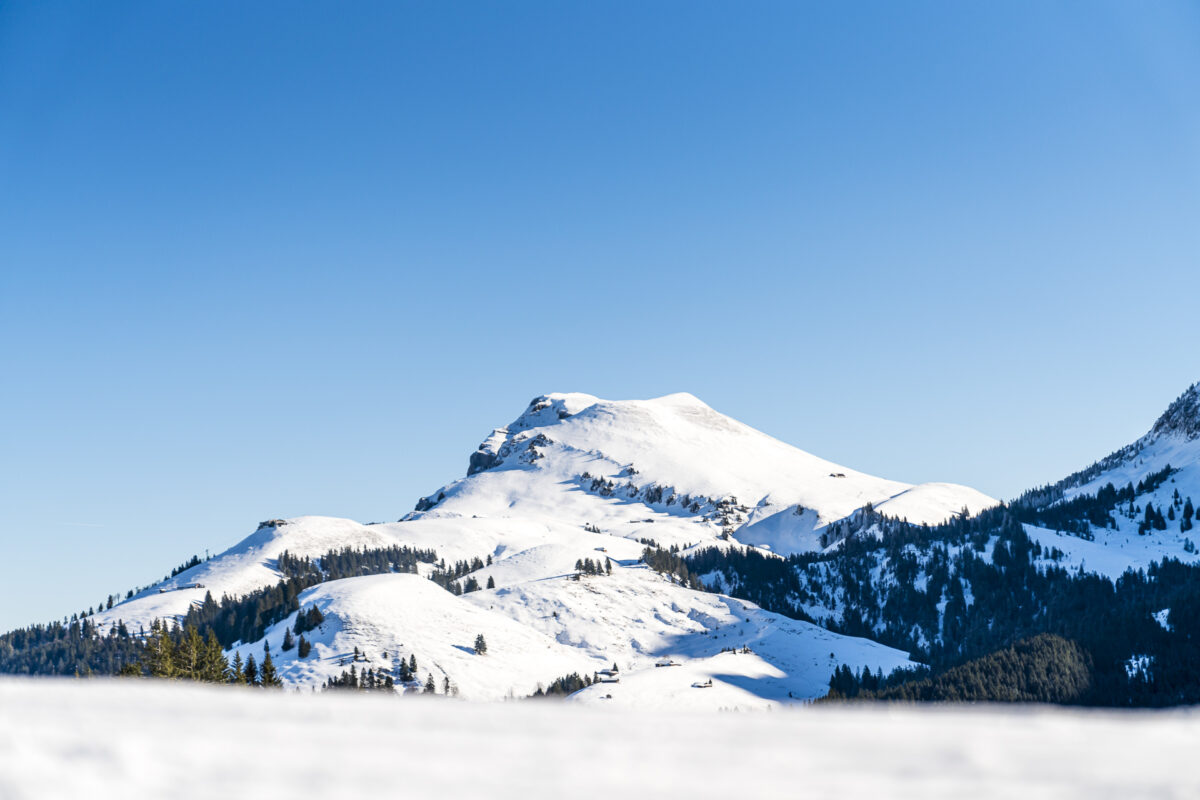 Aussicht Klewenalp Winterwandern