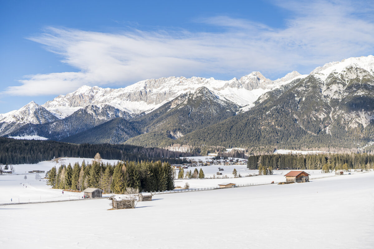 Winterpanorama Seefeld Leutasch