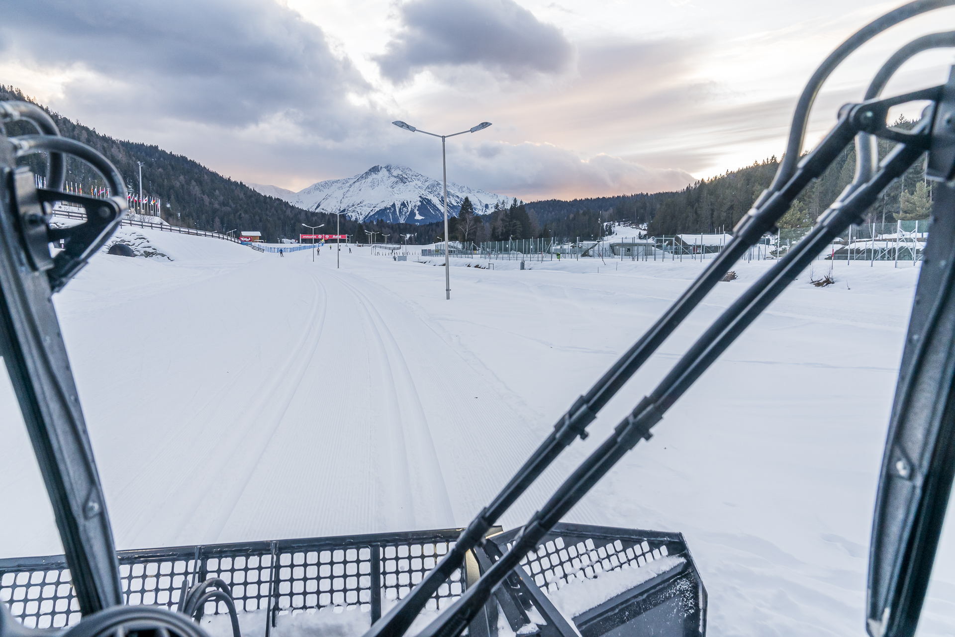 Seefeld Loipe Arbeit