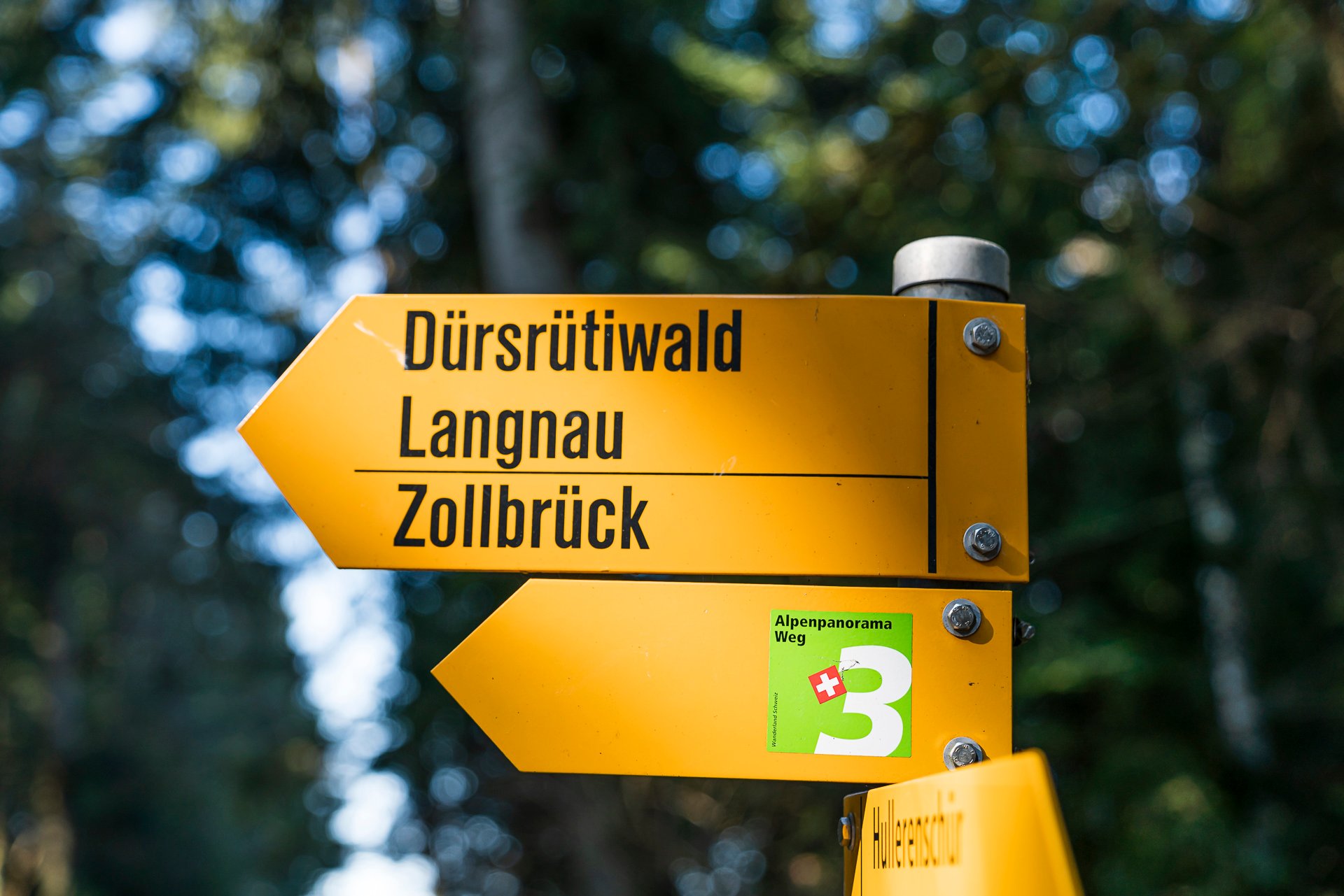 Alpenpanoramaweg Wegweiser
