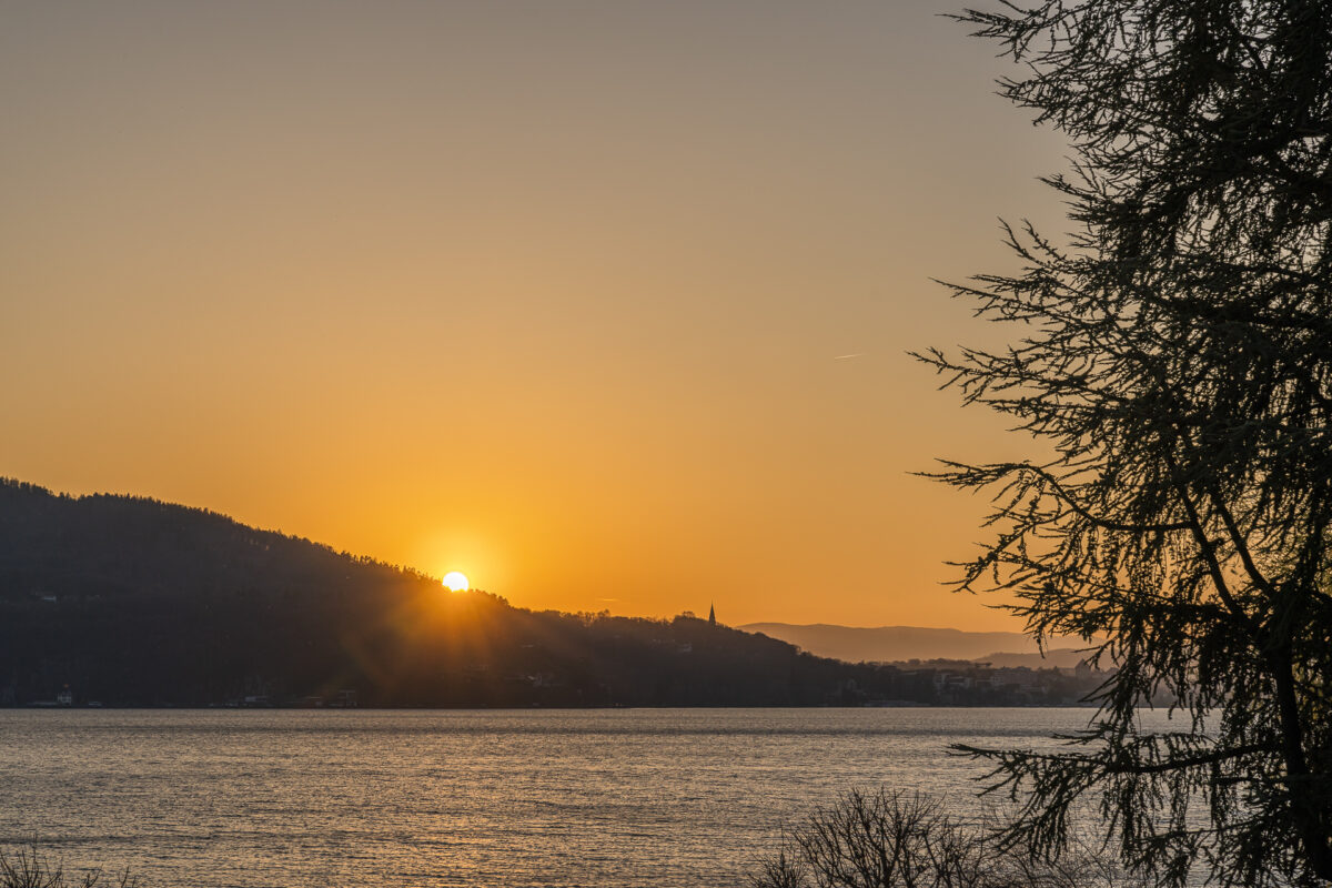 La Maison Bleue Sonnenuntergang