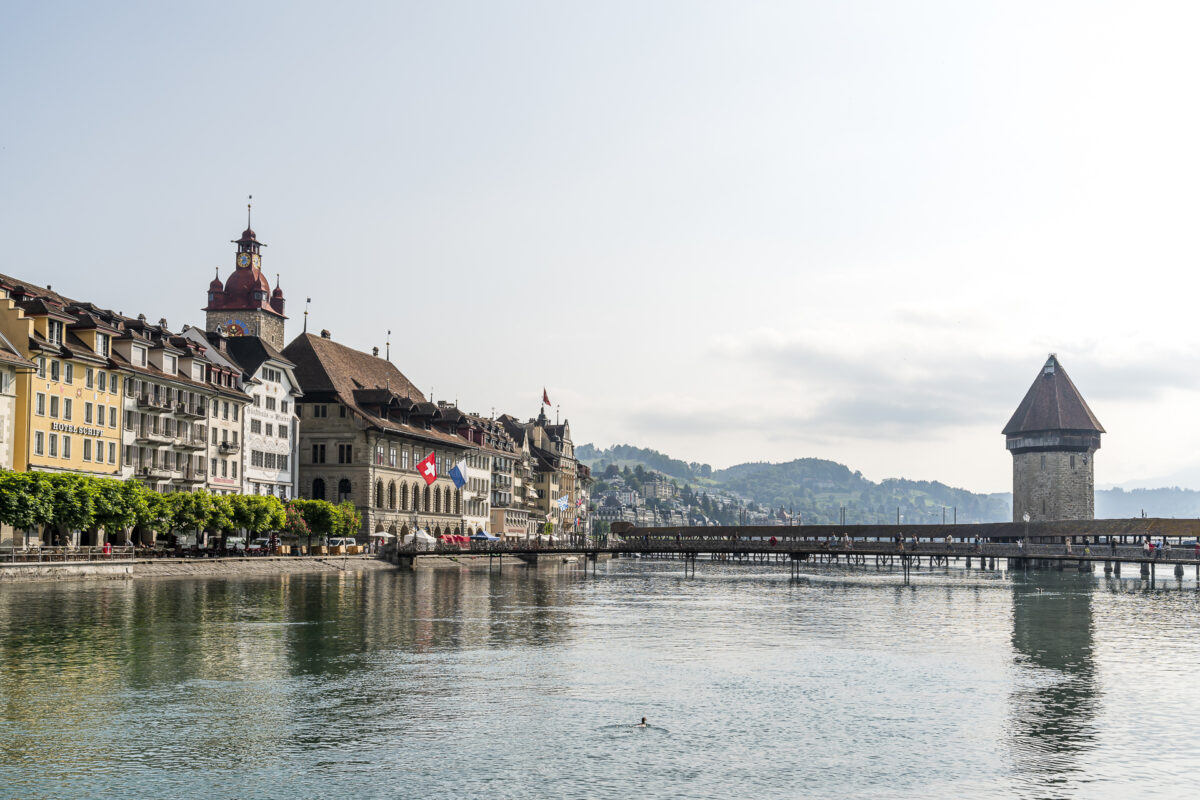 Kappellbrücke, die bekannteste Sehenswürdigkeit in Luzern