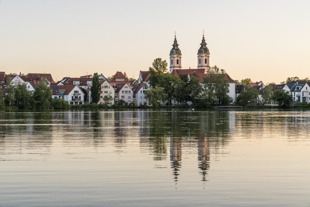 Abendstimmung am Stadtsee Bad Waldsee