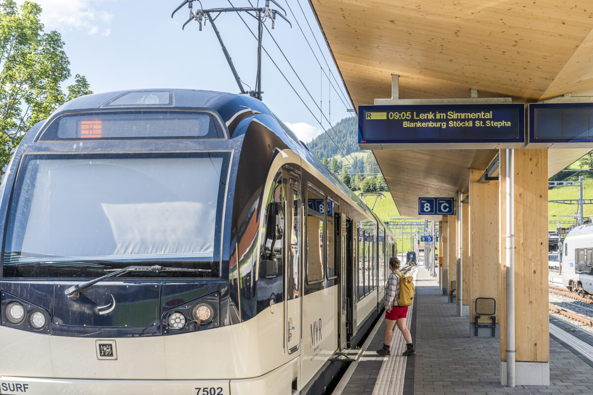 Zweisimmen Lenkbahn