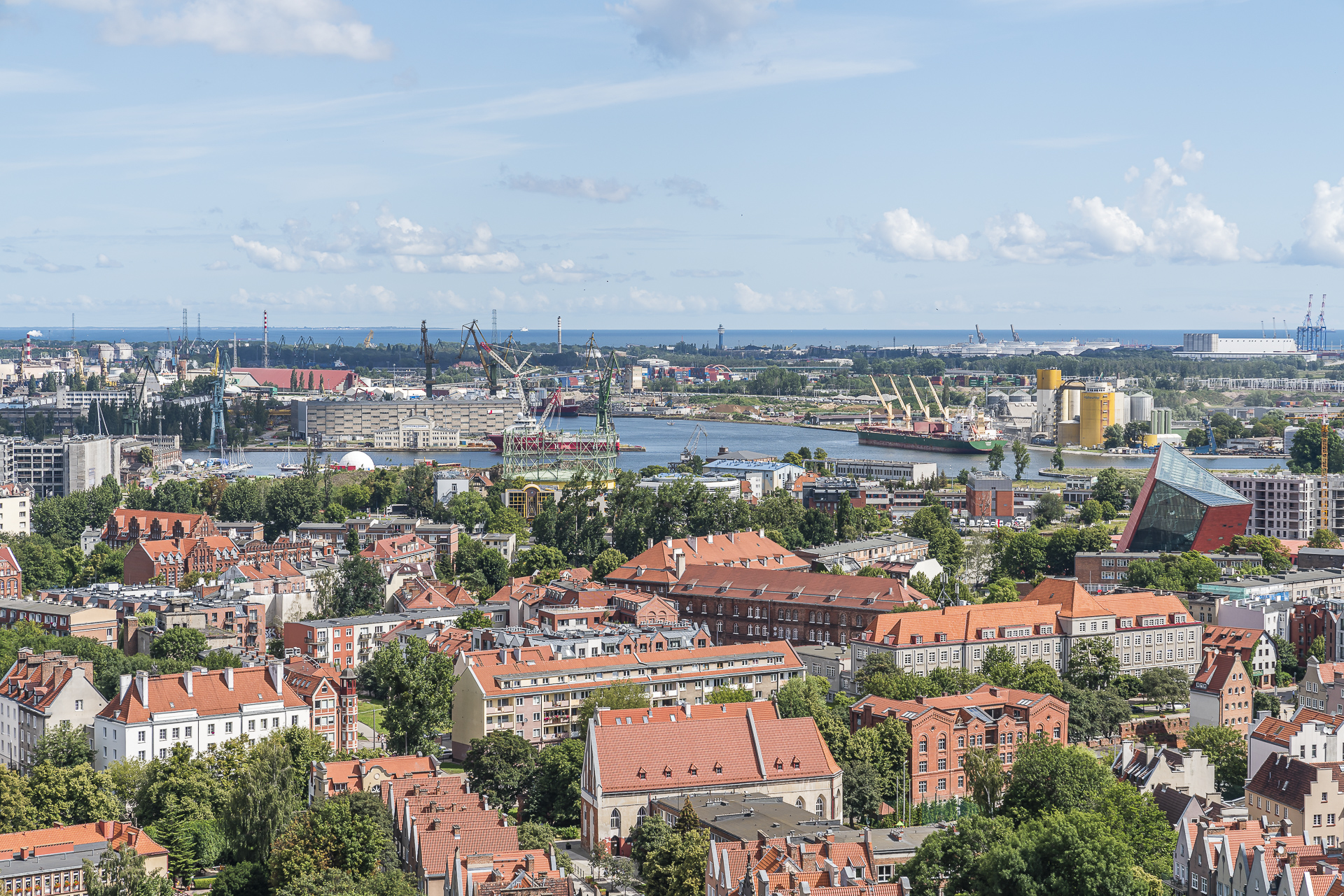 Danzig Aussicht Marienkirche