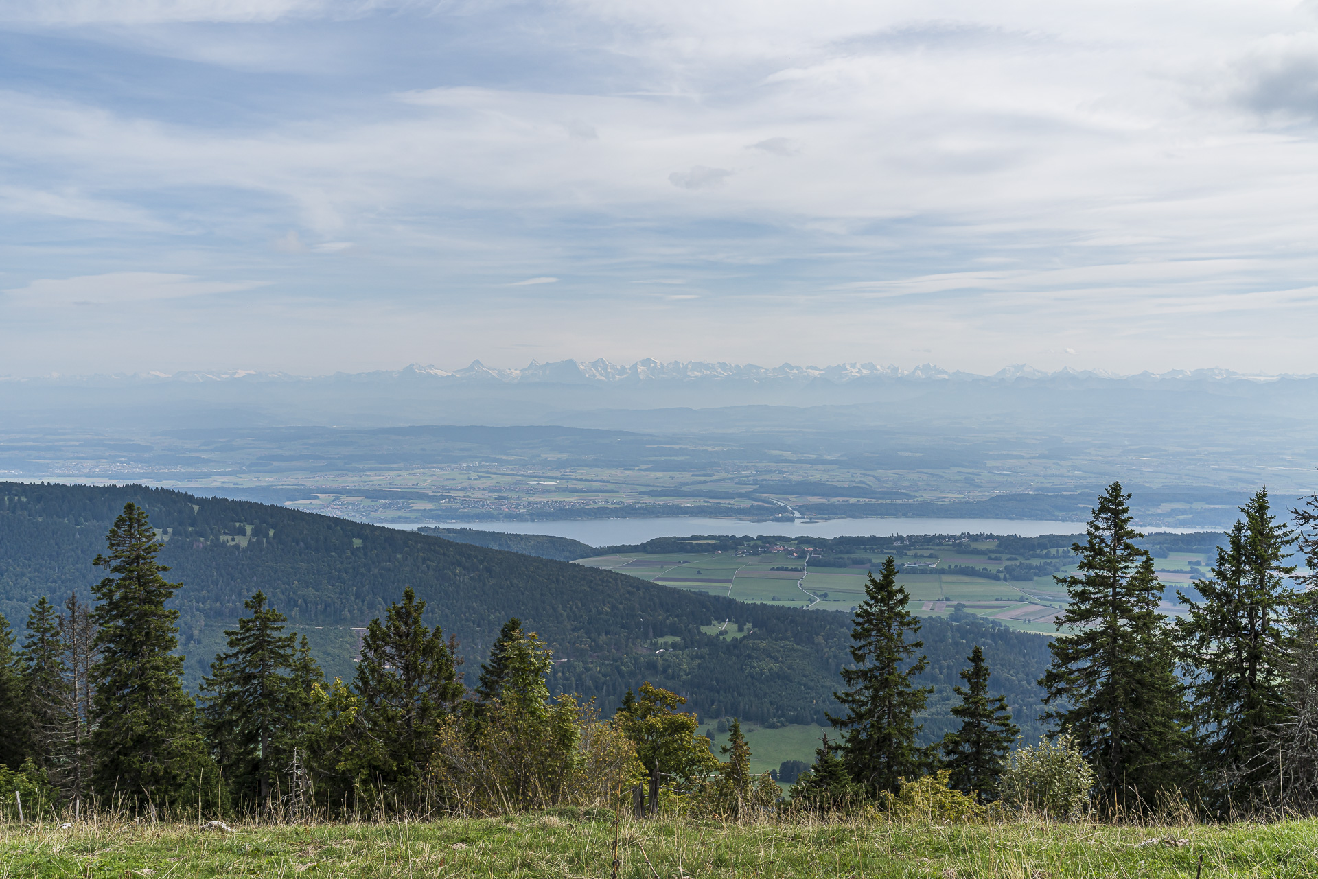 Aussicht vom Chasseral aufs Mittelland