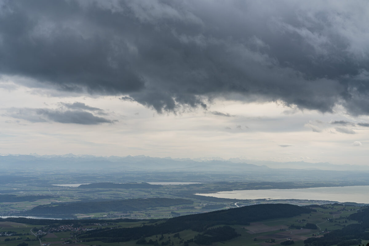 Blick vom Chasseral auf den Neuenburgersee