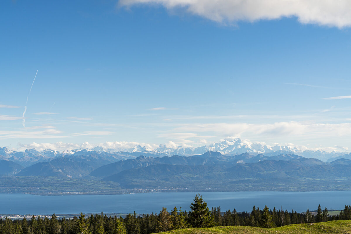 Mont Blanc Aussicht Mont Tendre