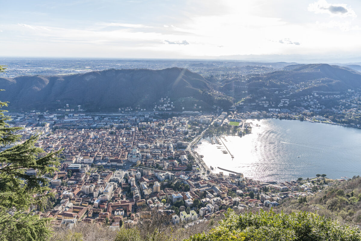 Aussicht von Brunate Como