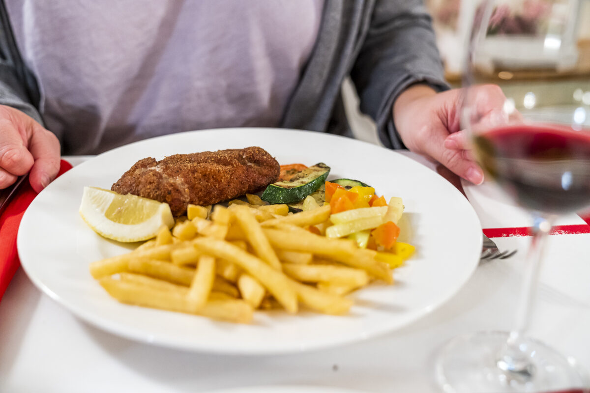 Cordon Bleu im Restaurant Flügelrad