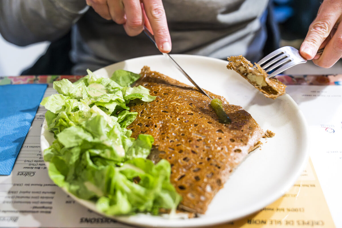 Galette typisches Essen Bretagne