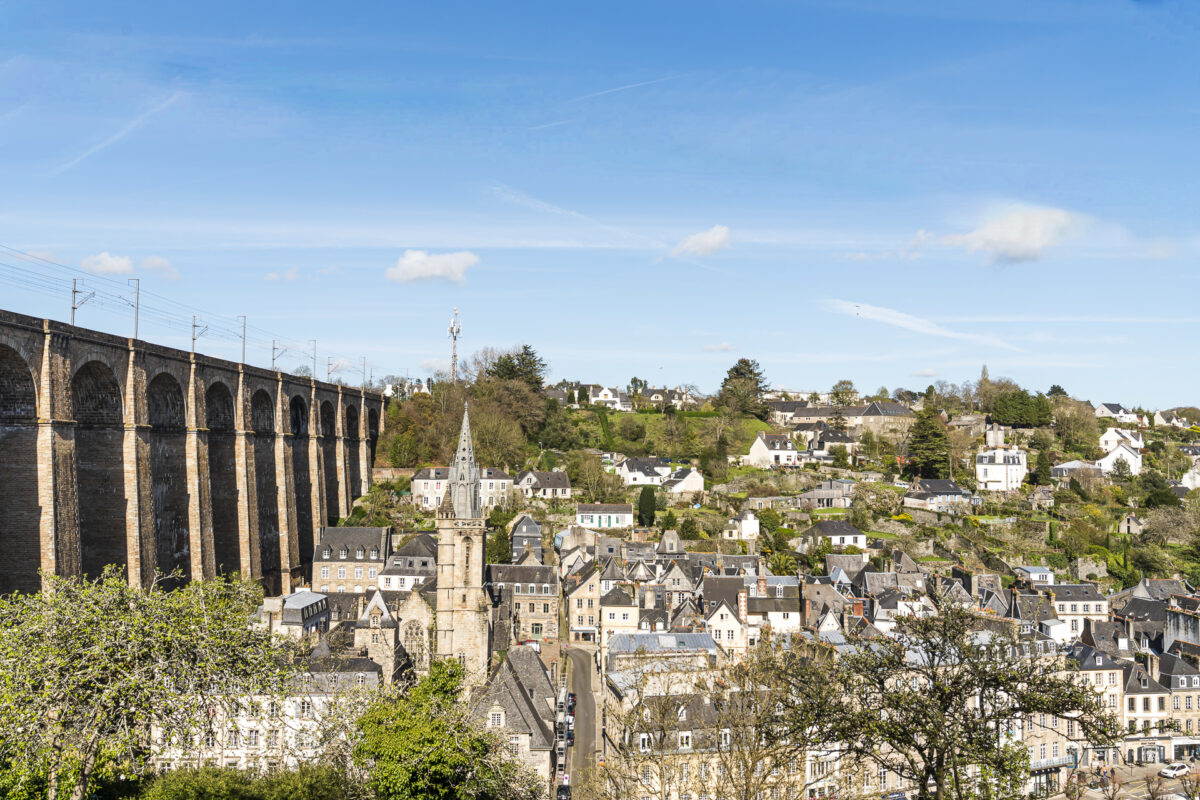 Morlaix Aussicht auf Viadukt