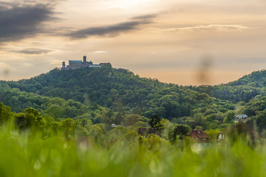 Thüringen Blick auf die Wartburg