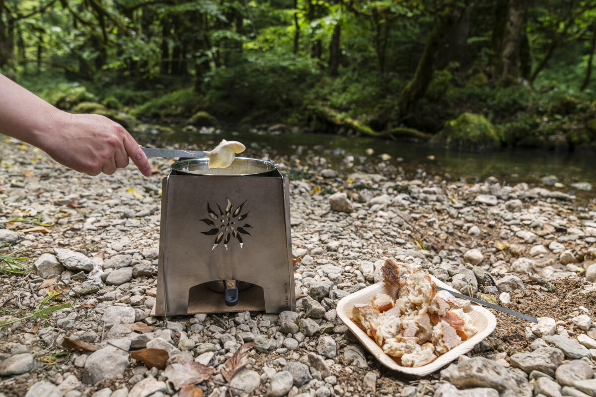 Fondue am Fluss