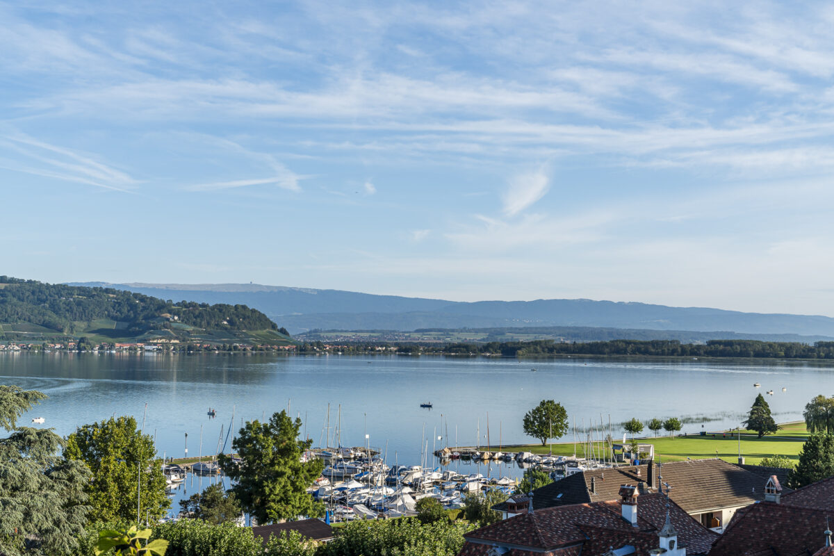 Aussichtsplattform französische Kirche Murten