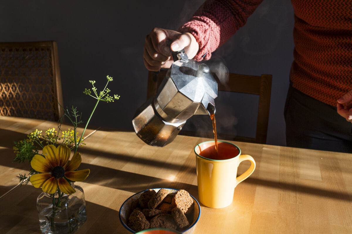 Kaffee einschenken