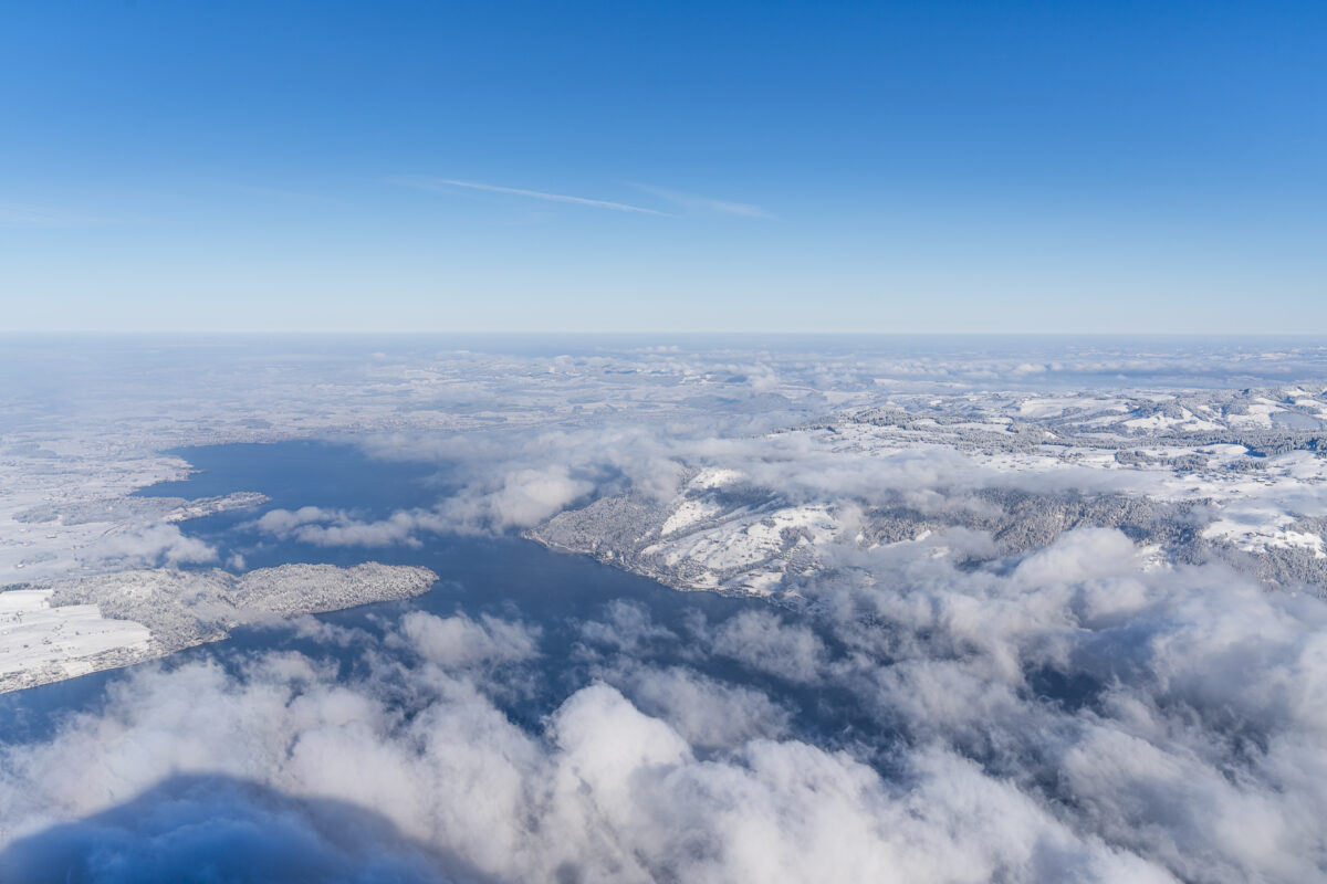 Zugersee Winterpanorama