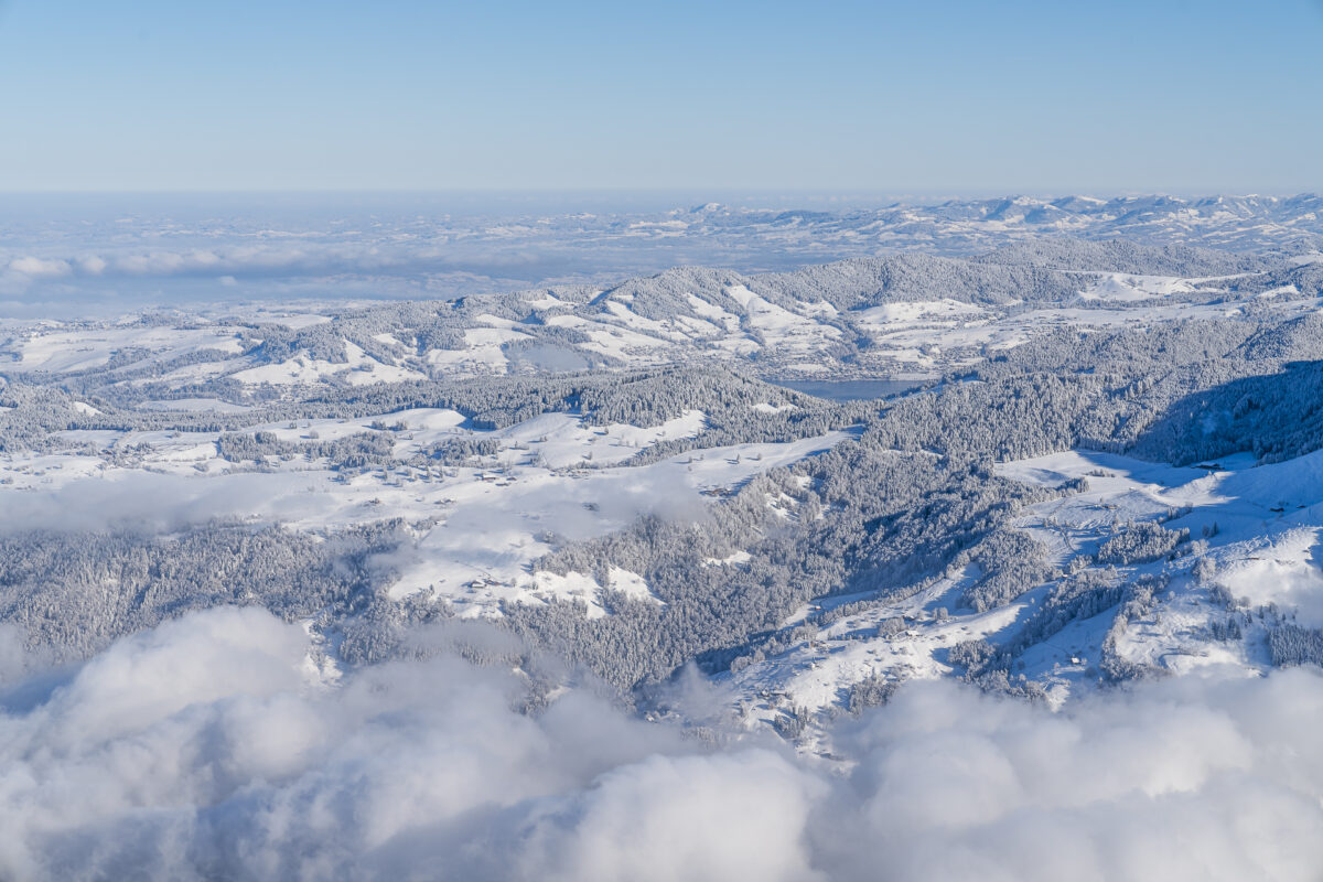 Winterpanorama auf der Rigi Kulm