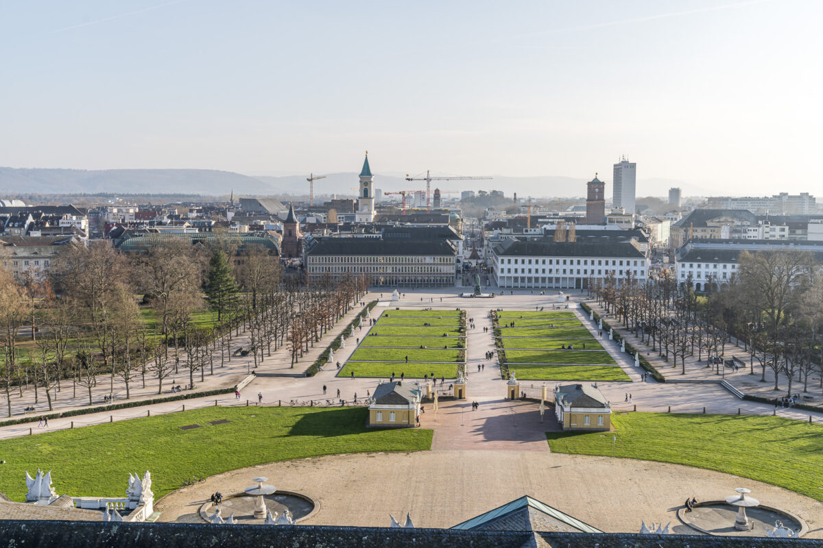 Aussicht vom Schlossturm Karlsruhe