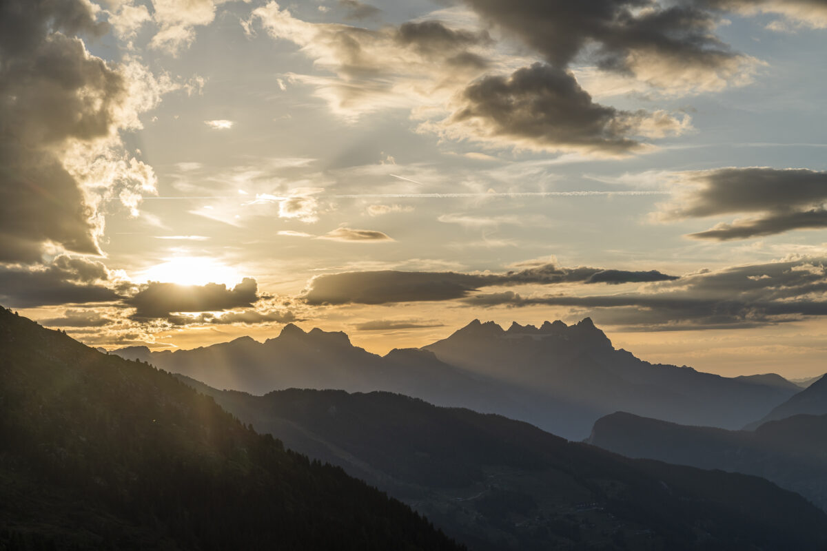 Blick auf die Dents du Midi