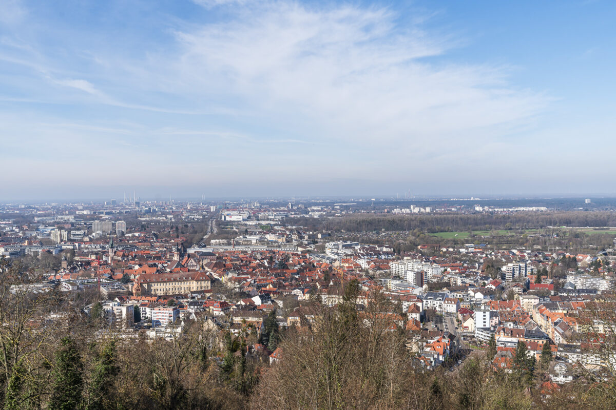 Aussicht vom Turmberg Durlach