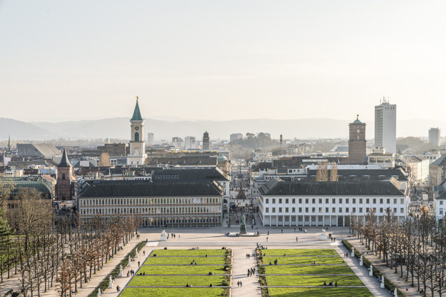 Blick über Karlsruhe