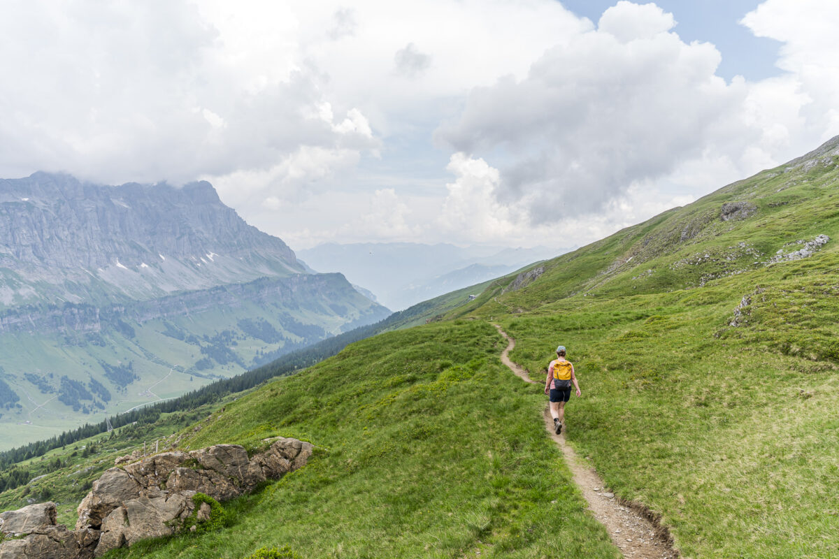 Wanderweg vom Hasentrittli zum Fisetengrat