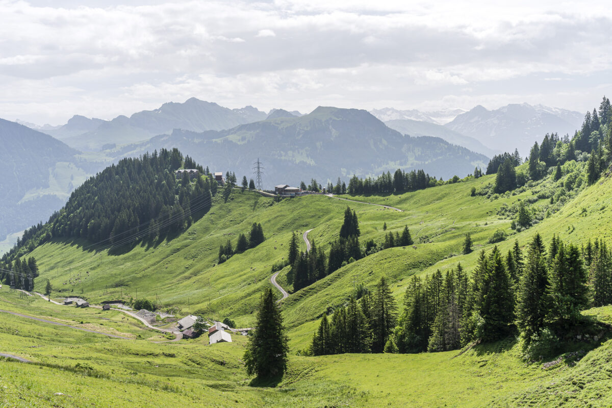 Blick auf Bergstation Turren