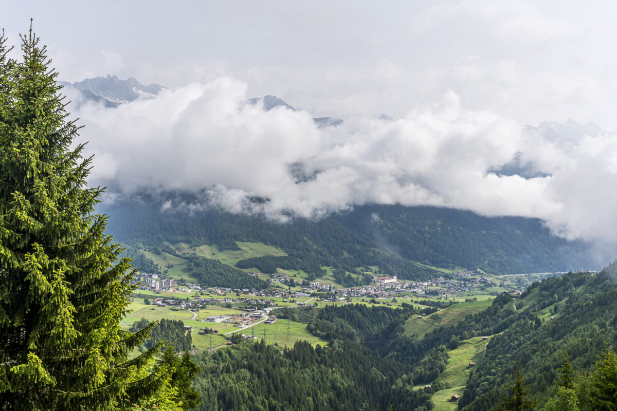 Blick auf Disentis