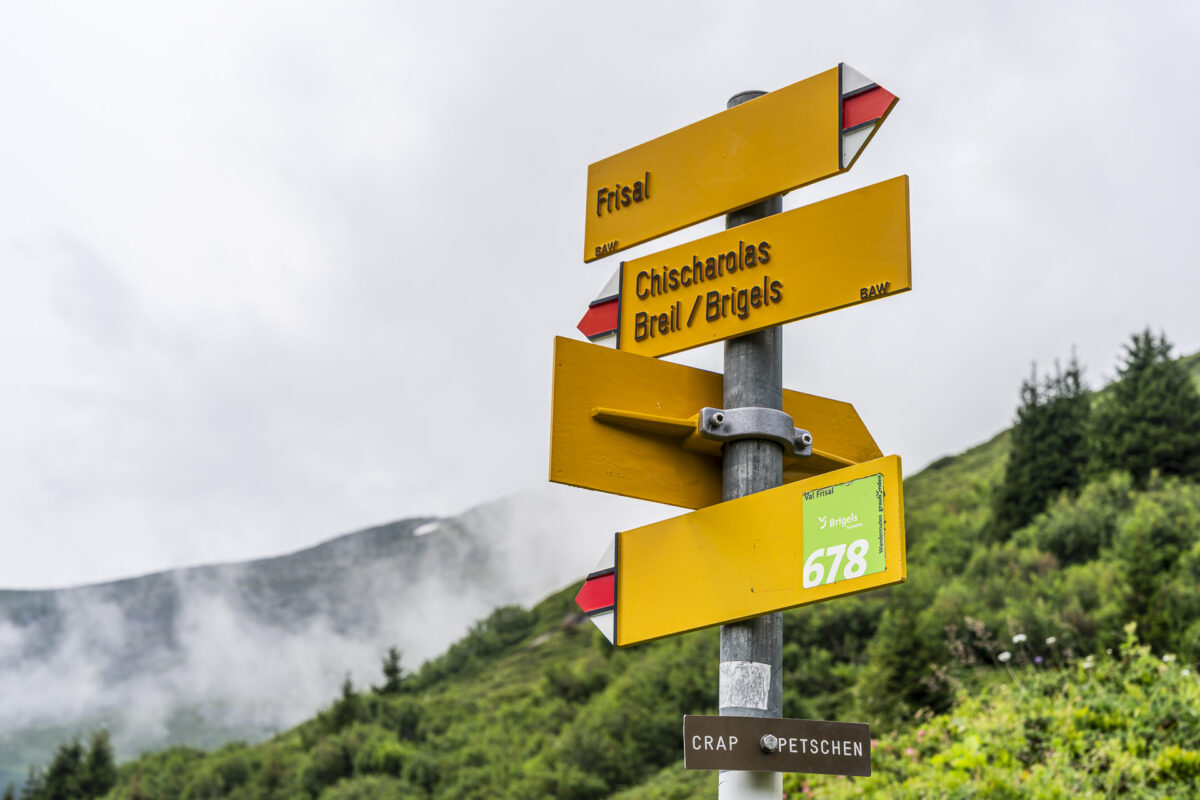 Wegweiser Val Frisal