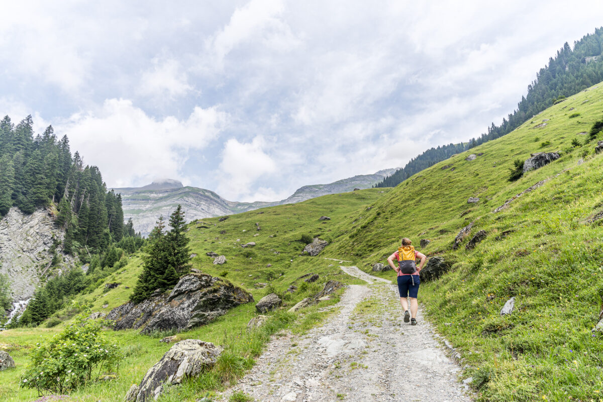 Aufstieg ins Hochtal Val Frisal