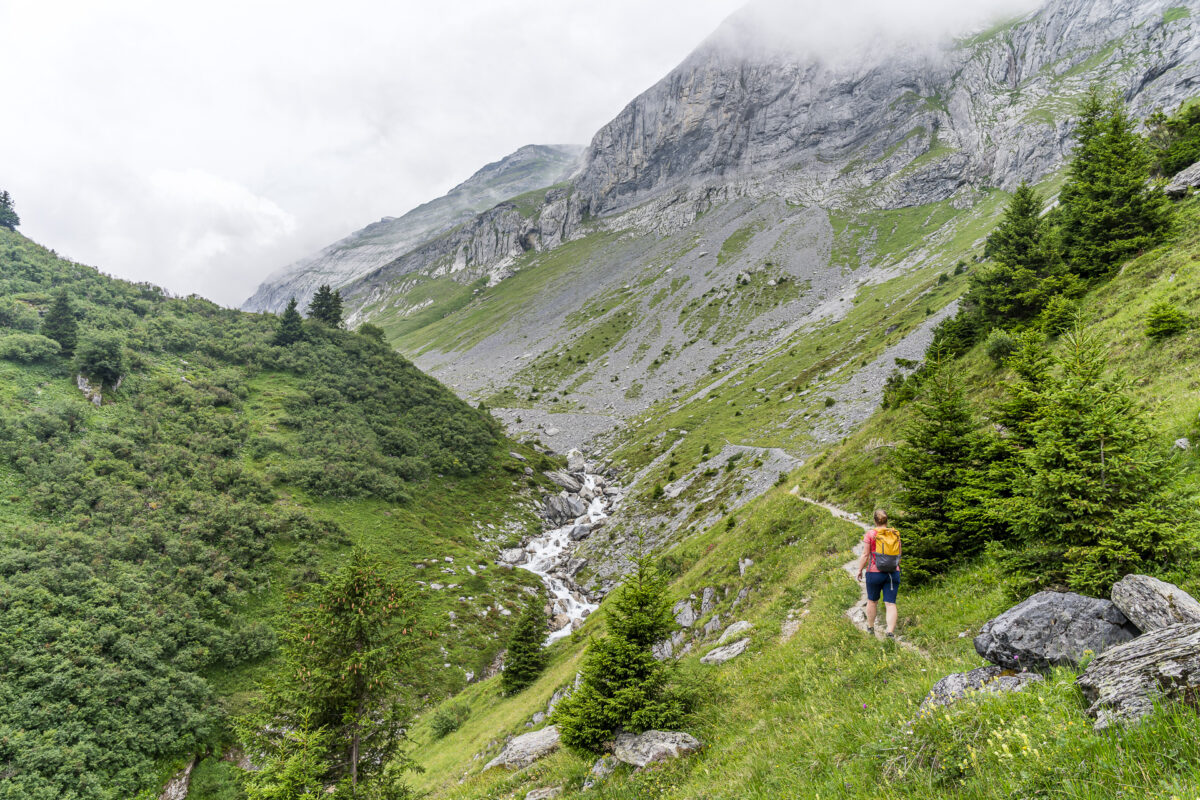 Wanderweg ins Val Frisal