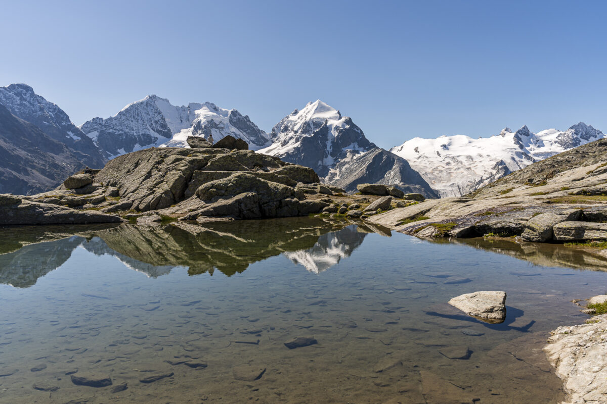 Bergsee auf dem Fuorcla Surlej