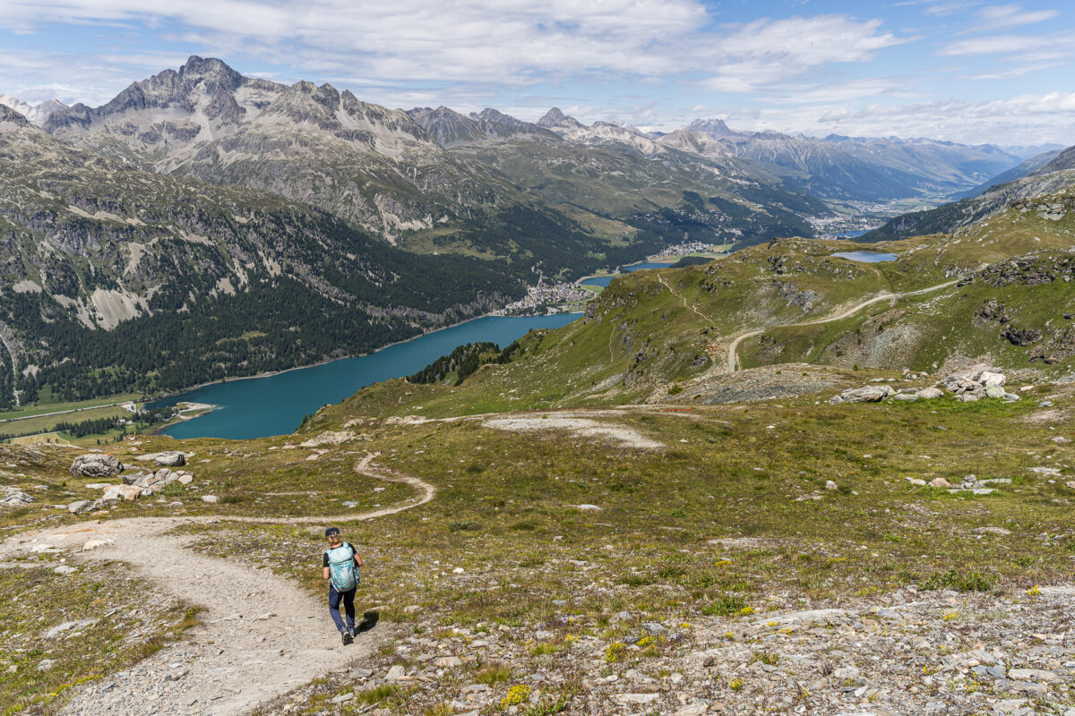 Wanderweg zur Mittelstation Furtschellas