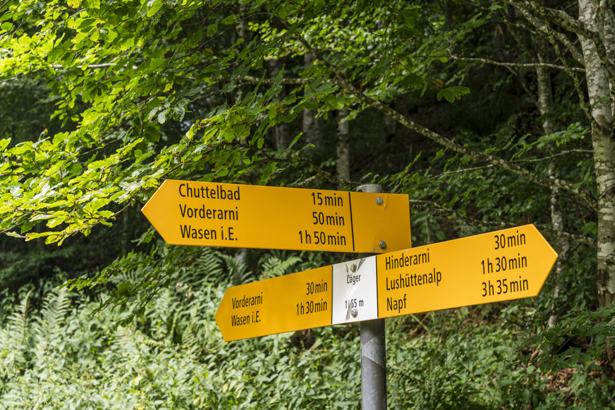 Wegweiser Chuttelbad