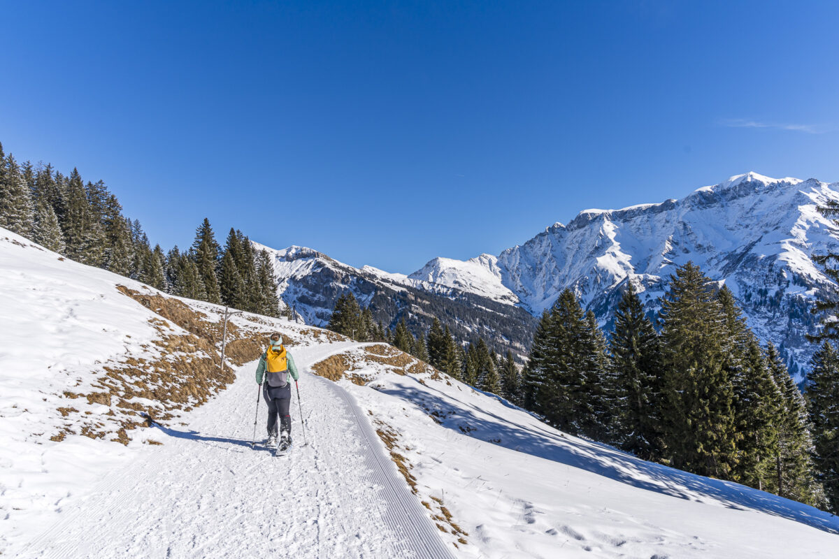 Winterwanderweg Bischofalp bei Elm