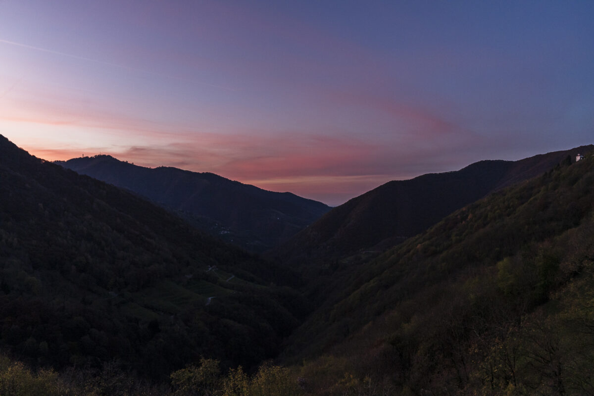 Abendhimmel im Val Muggio