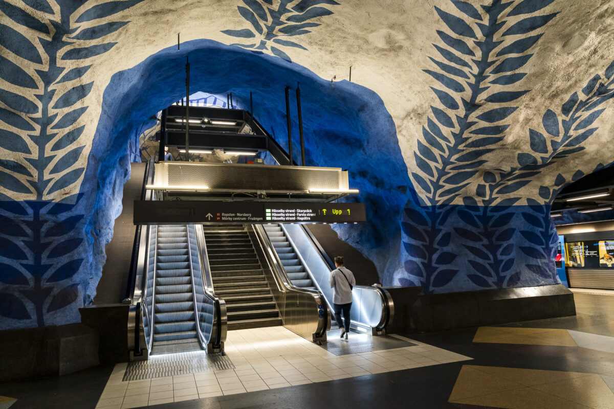 Kunst in der U-Bahn Stockholm