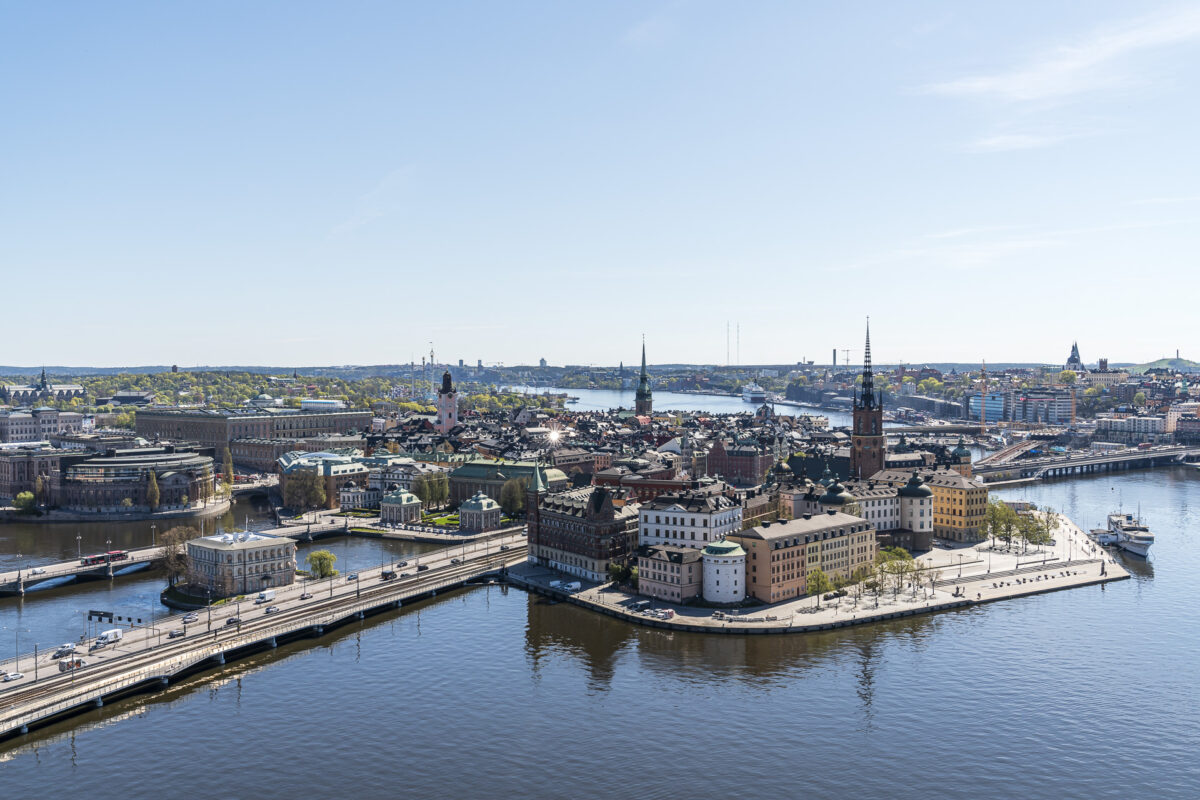 Aussicht vom Stadthuset Stockholm