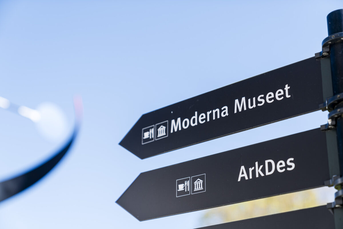 Wegweiser zum Moderna Moseet