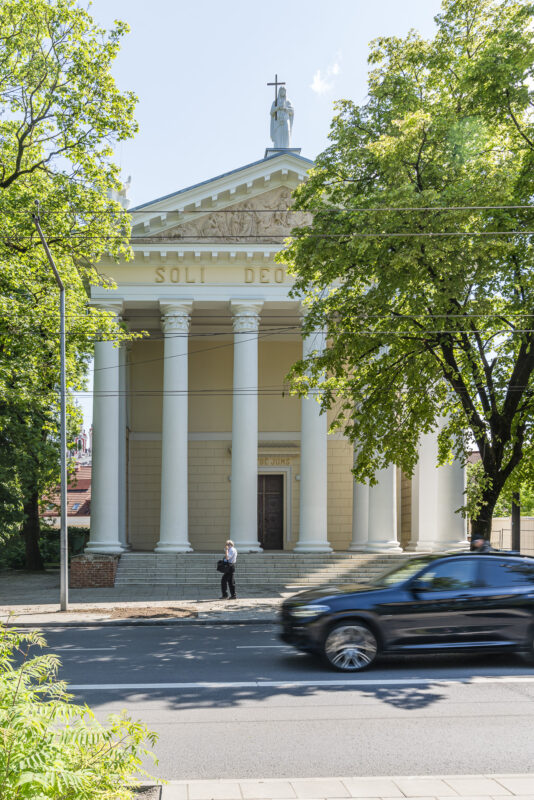 Klassizistisches Fassaden in Vilnius