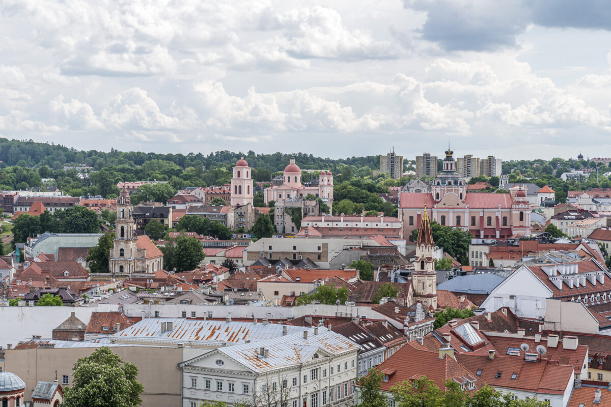 360°-Panorama von der St.-Johannis Kirche in Vilnius