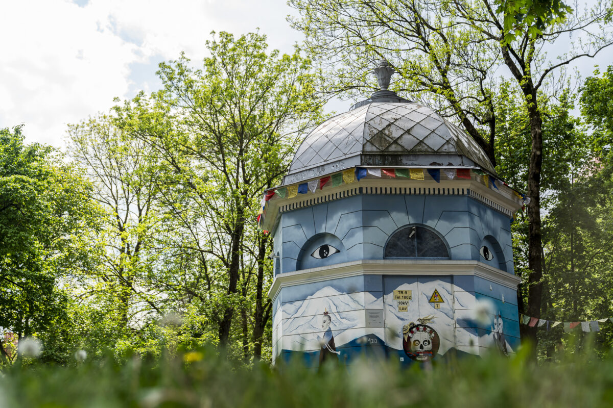 Kunstinstallation im öffentlichen Raum von Uzupis